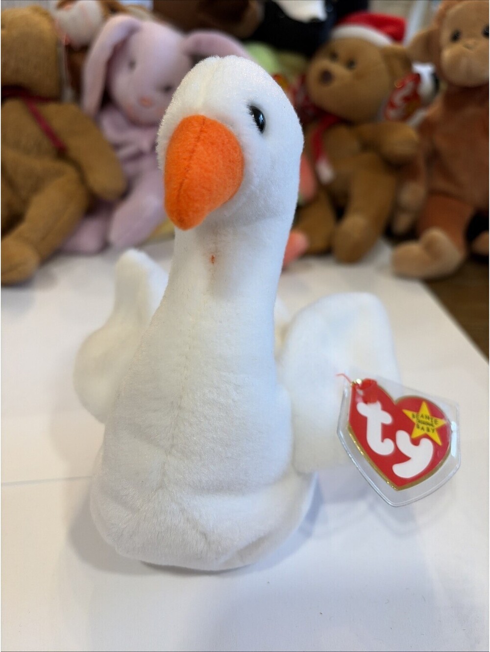 Ty Beanie Baby - GRACIE the Swan (5.5 Inch) NEW MWMTs Plush Stuffed Animal Toy